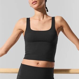ALO Yoga Black Softsculpt Tank